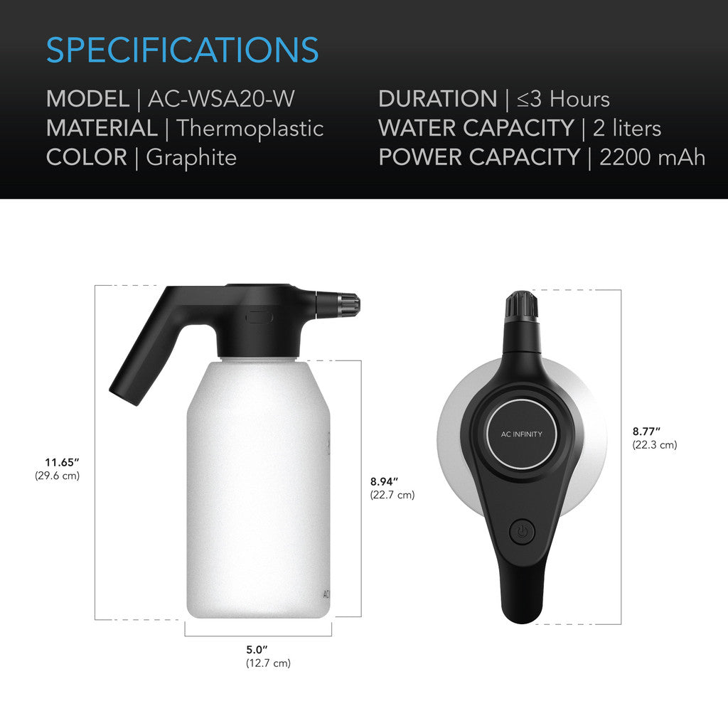 Automatisk sprayer, 2-liters elektrisk mister - Smartvekst.no