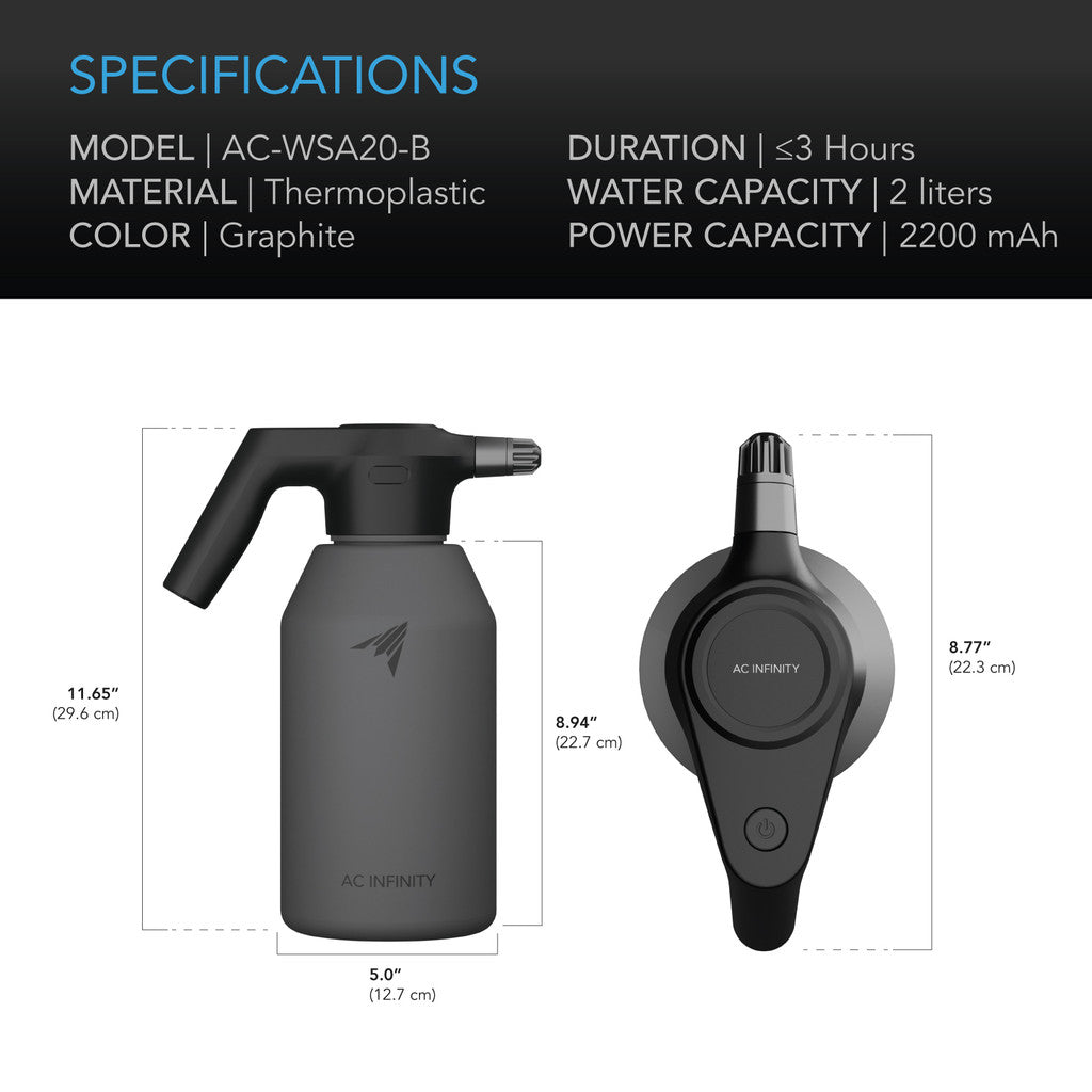 Automatisk sprayer, 2-liters elektrisk mister - Smartvekst.no