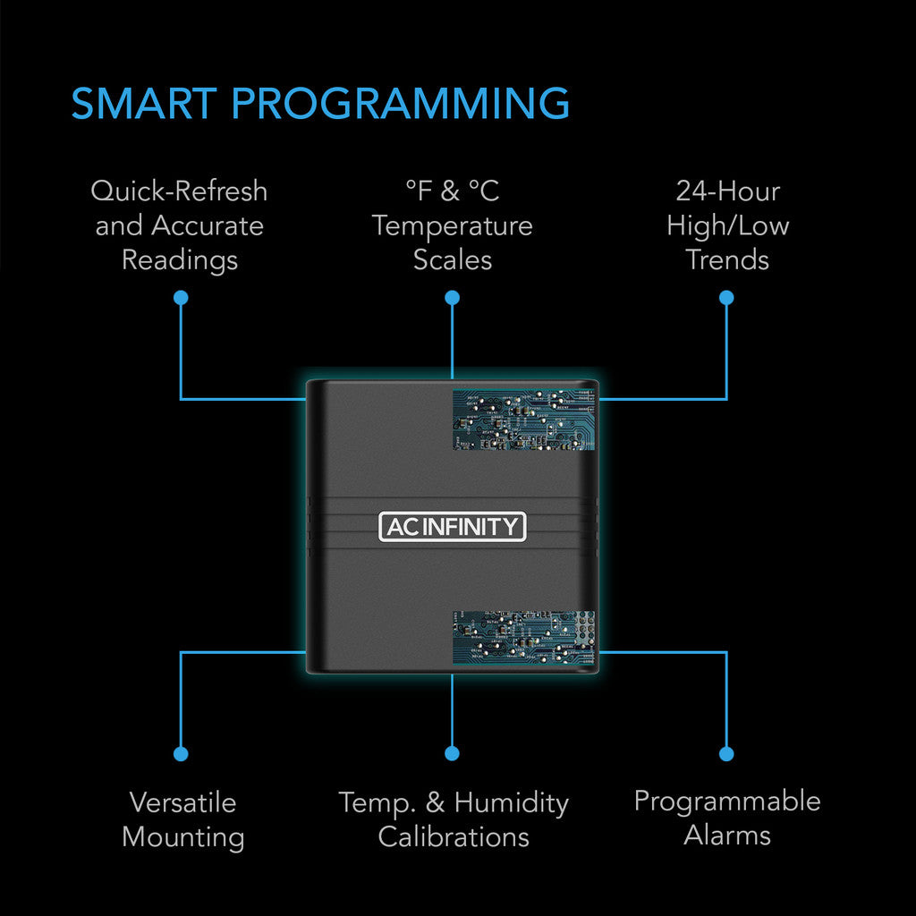 Cloudcom A1 smart thermo-hygrometer med data app - smartvekst.no