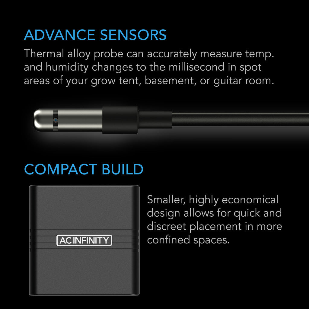 Cloudcom A1 smart thermo-hygrometer med data app - smartvekst.no