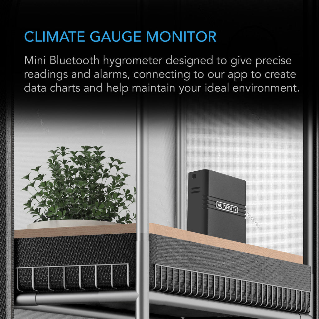 Cloudcom A2 smart thermo-hygrometer med data app - smartvekst.no
