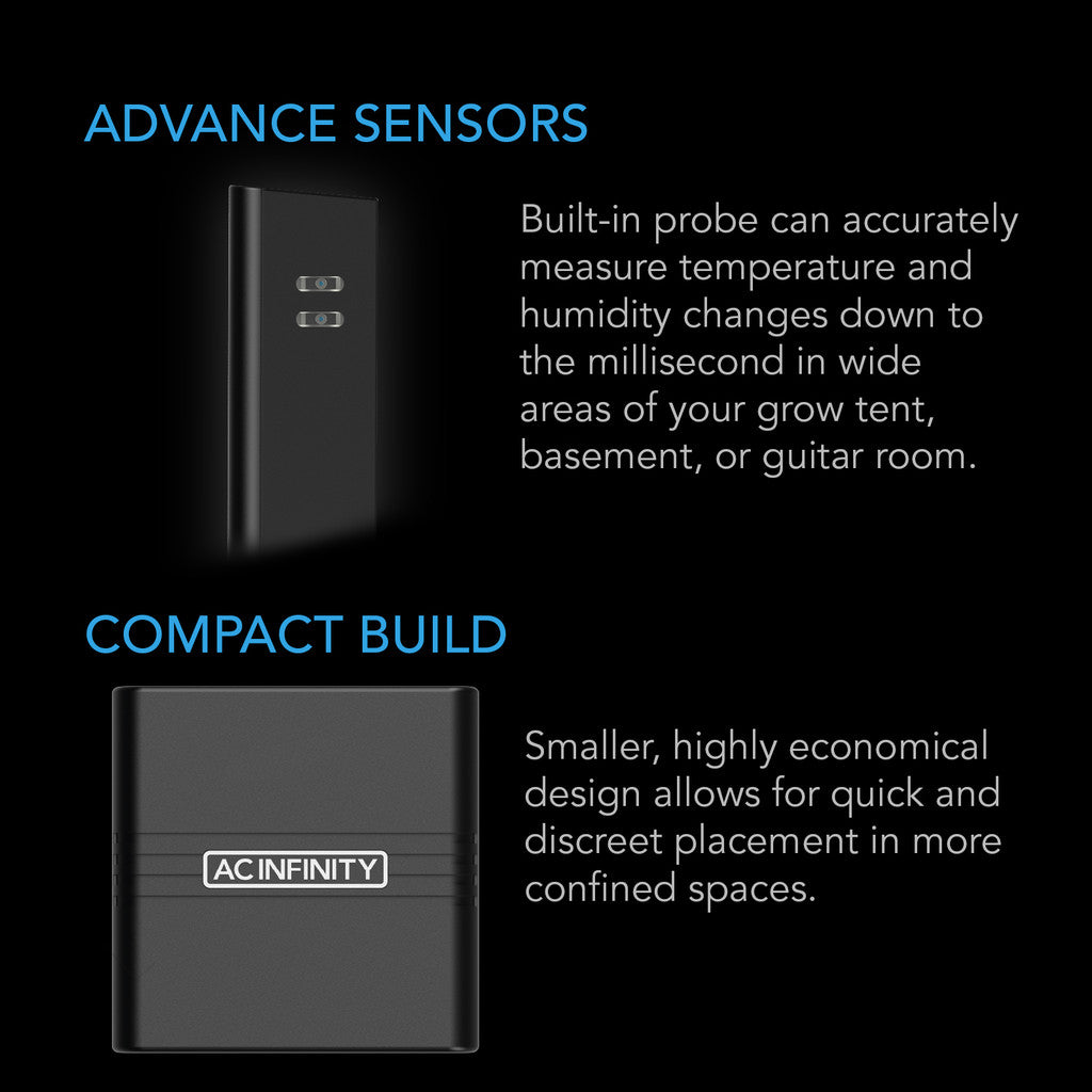 Cloudcom A2 smart thermo-hygrometer med data app - smartvekst.no