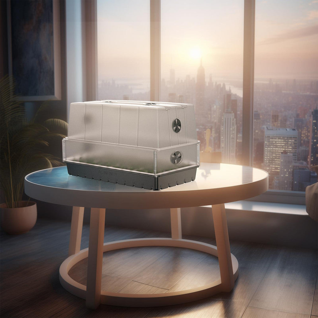 Minidrivhus med høydeutvidelse, 72 celler - Smartvekst.no