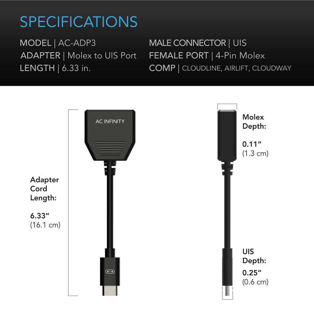 Molex til UIS, adapter dongel - smartvekst.no