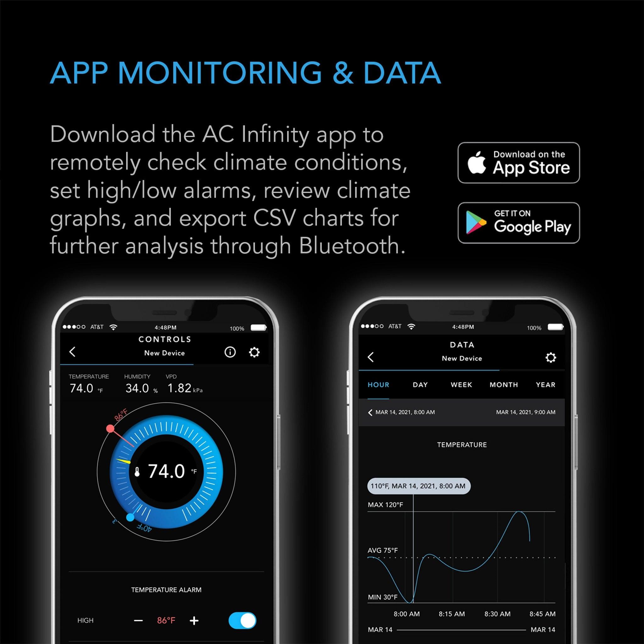 Cloudcom B1 Smart thermo-hygrometer med data app - smartvekst.no