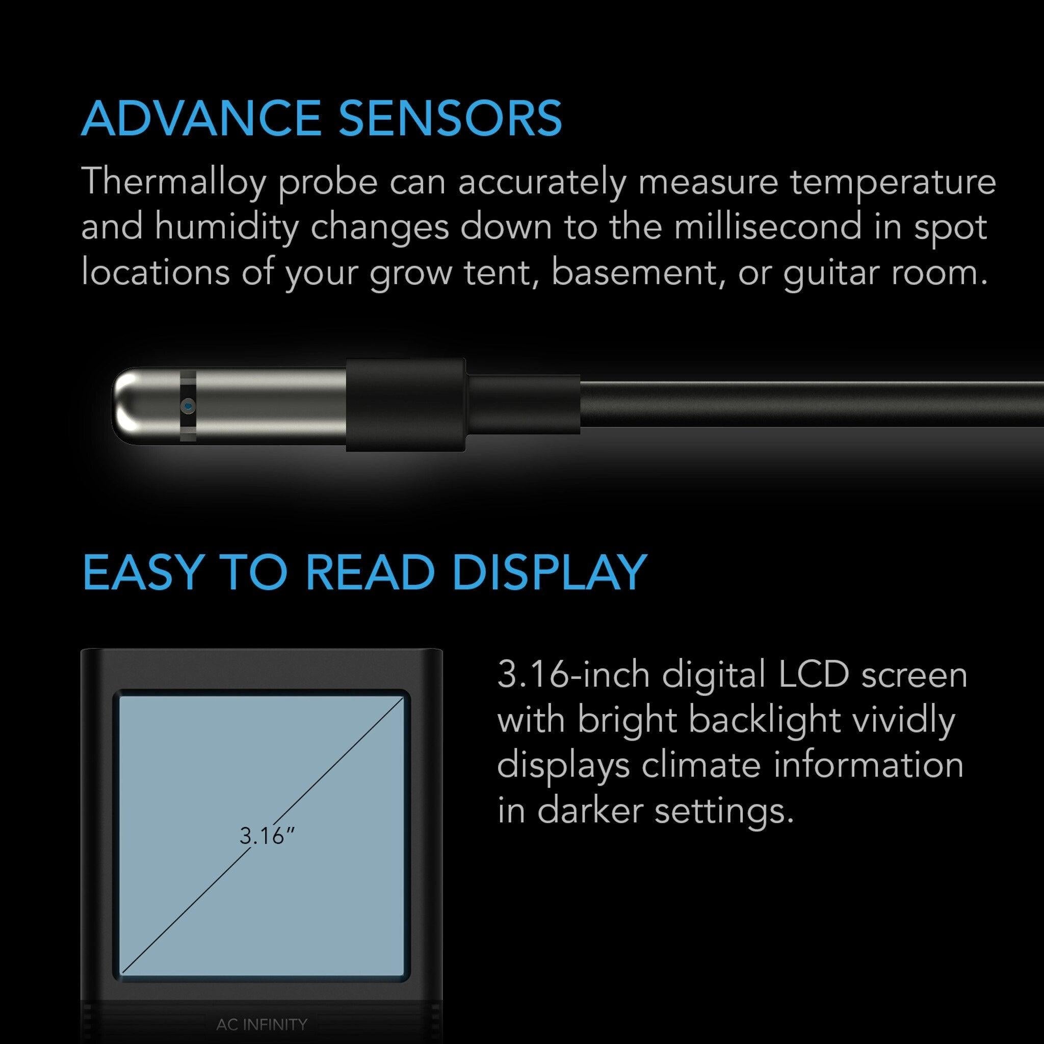 Cloudcom B1 Smart thermo-hygrometer med data app - smartvekst.no
