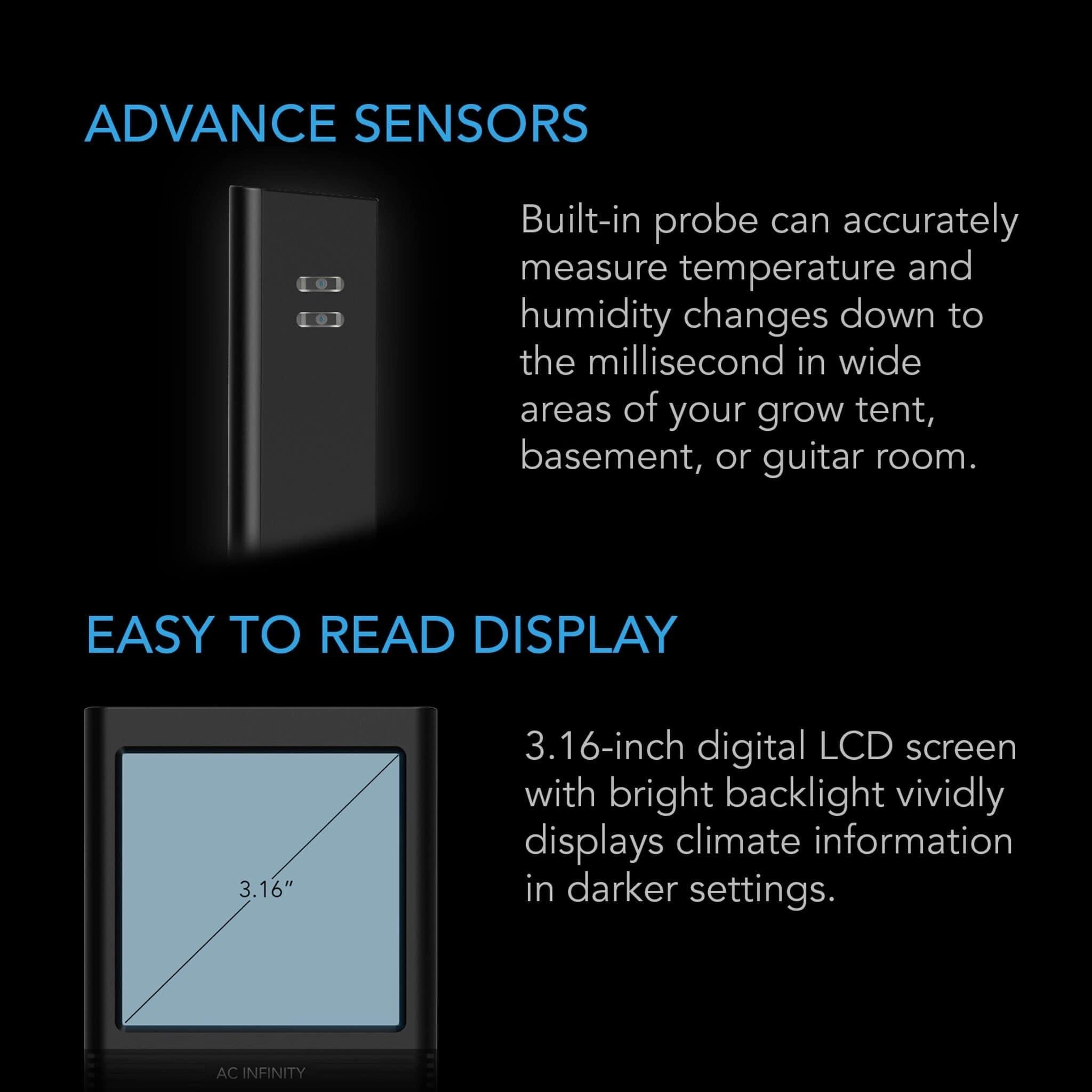 Cloudcom B2 Smart thermo-hygrometer med data app - smartvekst.no