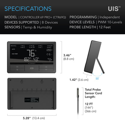 Smart kontroller 69 Pro+, Bluetooth + Wi-Fi &amp; 8 UIS™ porter
