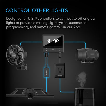 UIS lysadapter type-B, for RJ11/12-koblete lys med motstandsdimmere - Smartvekst.no