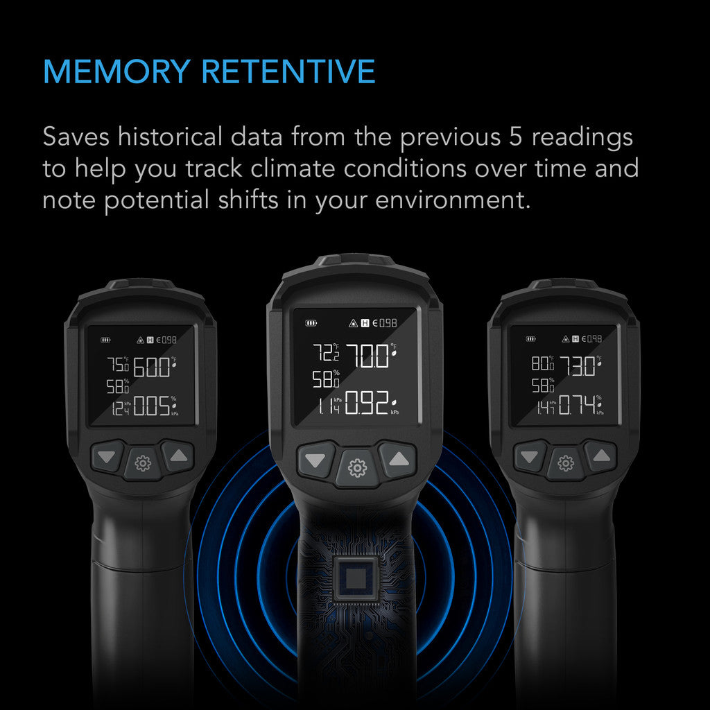 VPD termometer, håndholdt monitor for VPD og temperatur