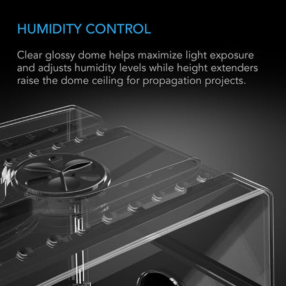 Minidrivhus med høydeutvidelse, 72 celler - Smartvekst.no