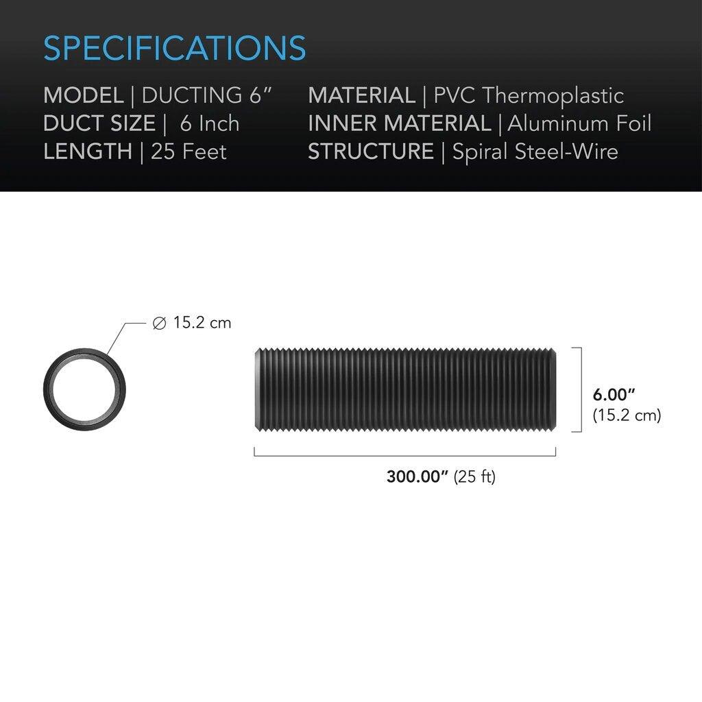 Ventilasjonsslange 150 mm  L-7.5 m - smartvekst.no